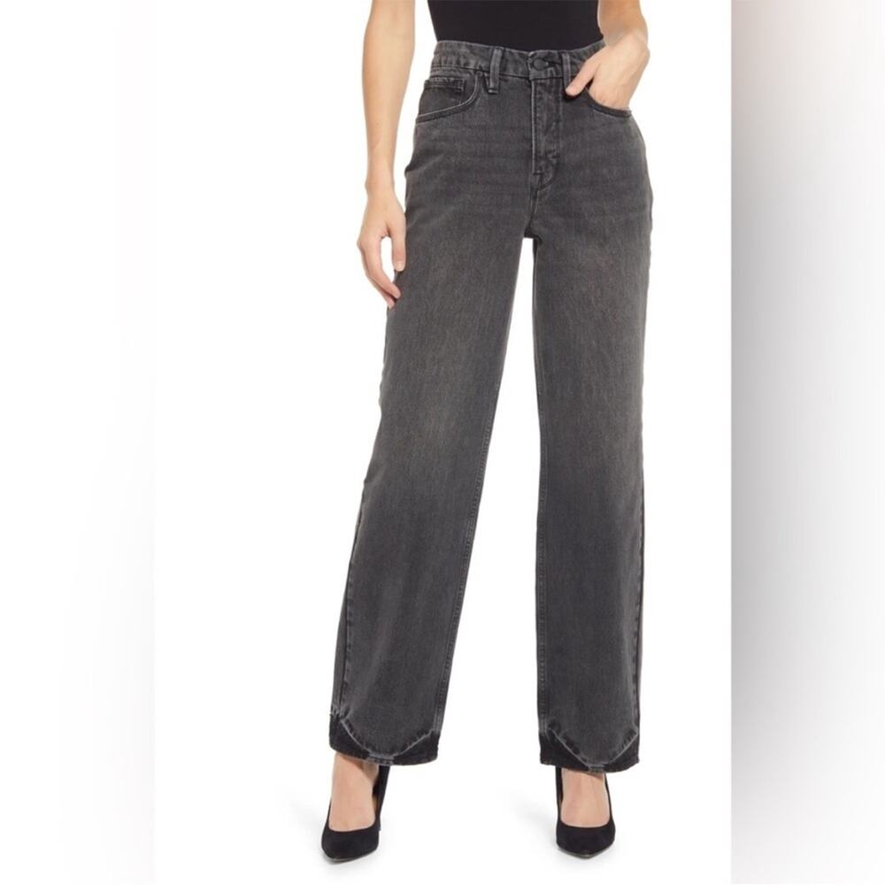 Good American Good 90's Baggy Straight Leg Jeans